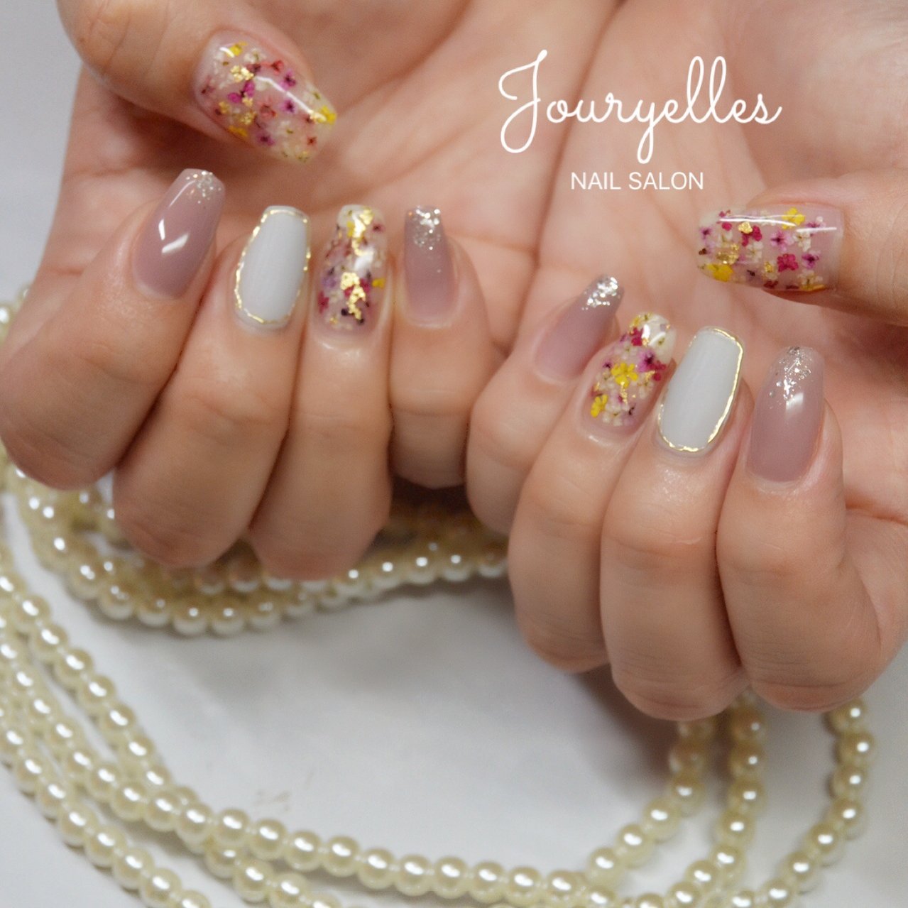 春 夏 秋 ハンド フラワー Jouryellesのネイルデザイン No ネイルブック