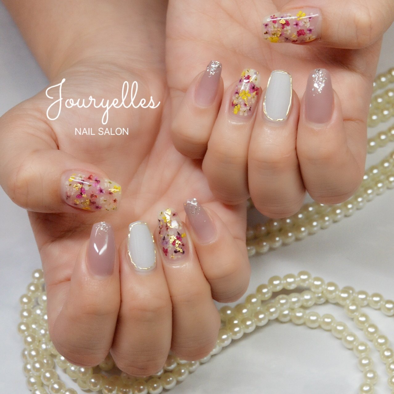 春 夏 秋 ハンド フラワー Jouryellesのネイルデザイン No ネイルブック