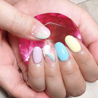傘ネイルのネイルデザイン ネイルブック