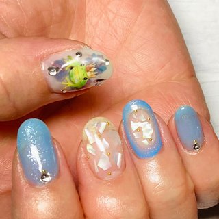 カエルネイルのネイルデザイン ネイルブック