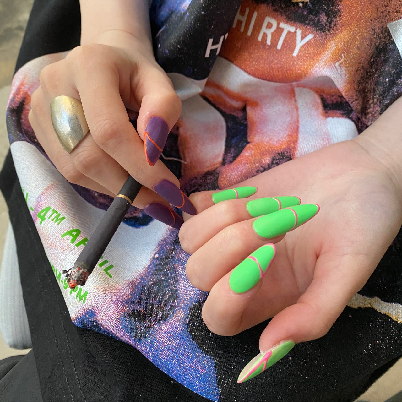 夏 オールシーズン フレンチ 変形フレンチ マット Edy Nailのネイルデザイン No ネイルブック