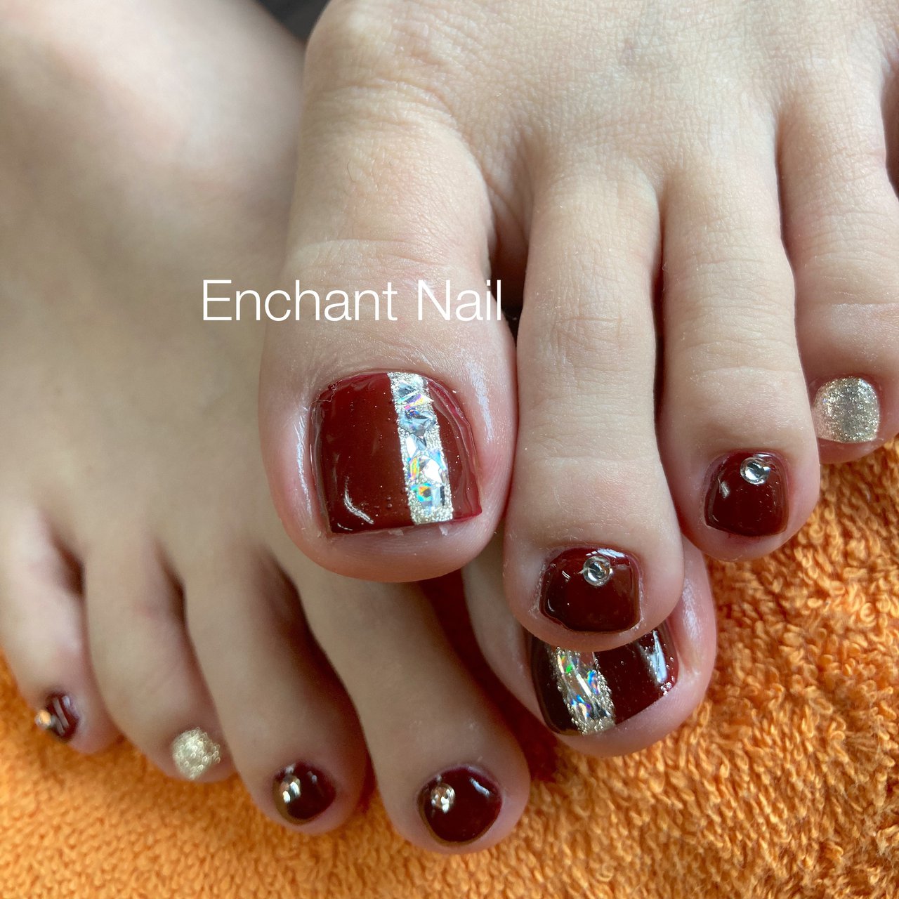 夏 オールシーズン デート 女子会 フット Enchant11のネイルデザイン No ネイルブック