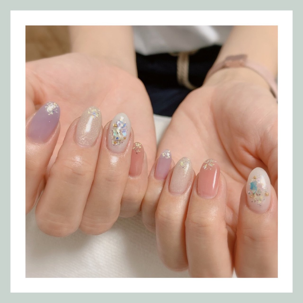 春 夏 オールシーズン オフィス ハンド Grateful Nails あっちゃんこのネイルデザイン No ネイルブック