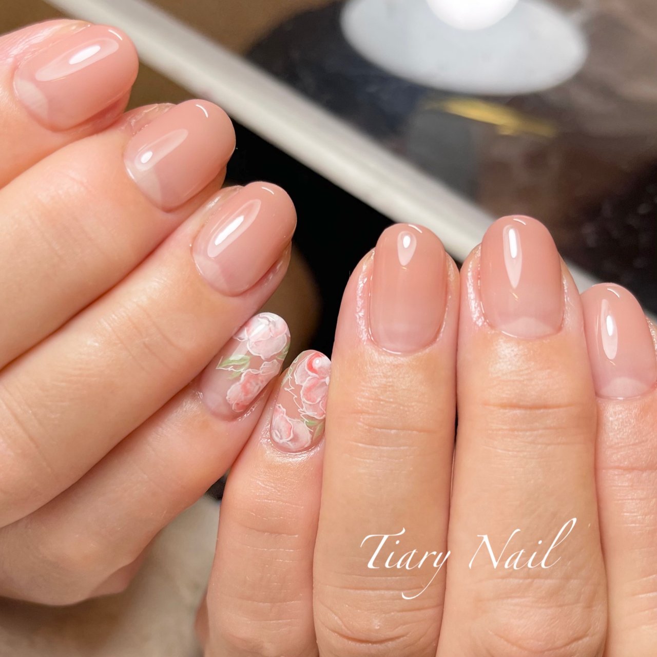 夏 梅雨 オフィス ブライダル シンプル Tiarynail ティアリーネイルのネイルデザイン No ネイルブック