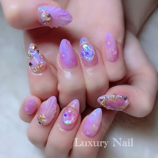 人魚の鱗 マーメイド ギャルのネイルデザイン ネイルブック