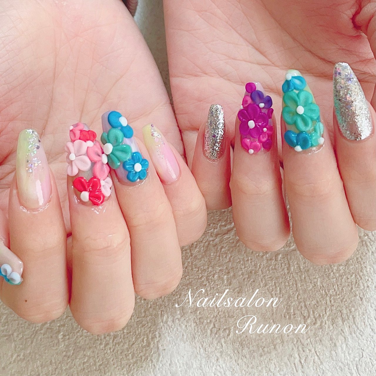 夏 海 リゾート 女子会 ハンド Runonのネイルデザイン No ネイルブック