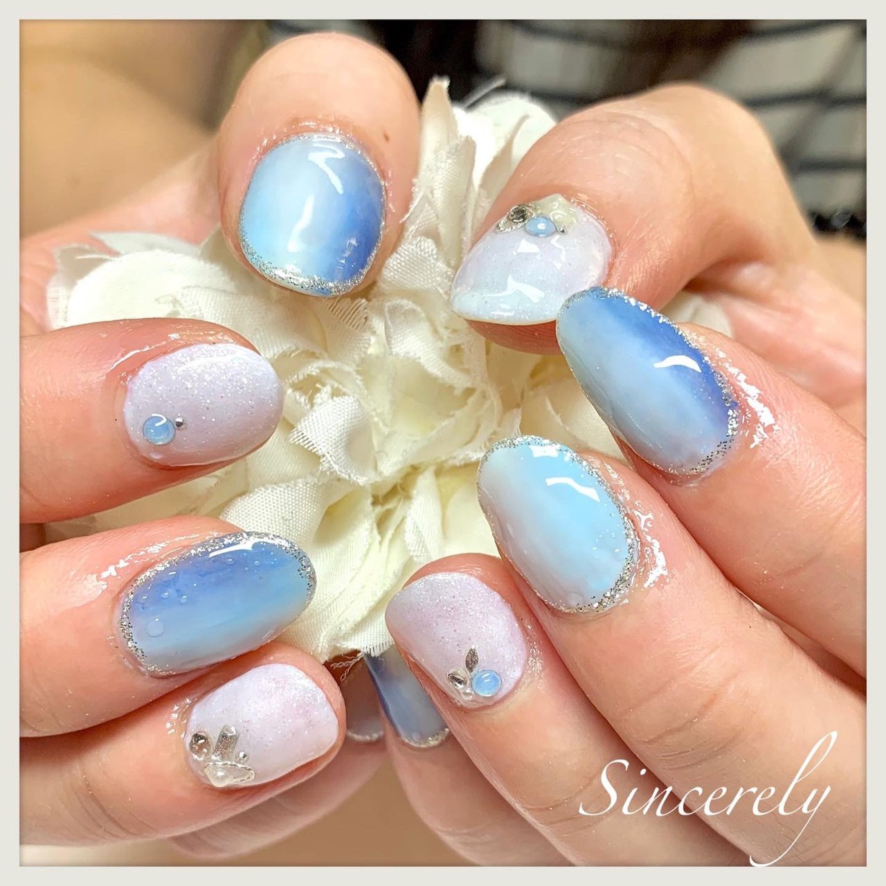 夏 七夕 海 リゾート ハンド Sincerelyのネイルデザイン No ネイルブック