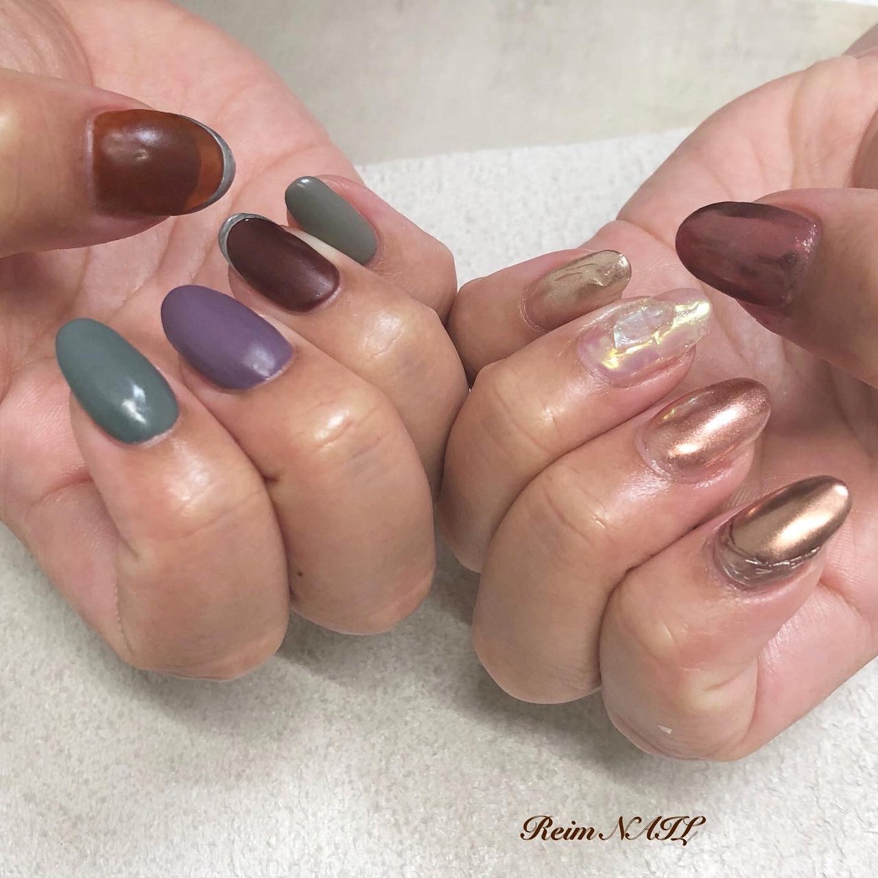 夏 秋 ハンド ワンカラー ニュアンス Reimのネイルデザイン No ネイルブック
