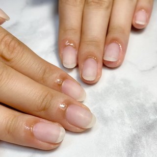 人気順 クリア バレないネイルのネイルデザイン ネイルブック