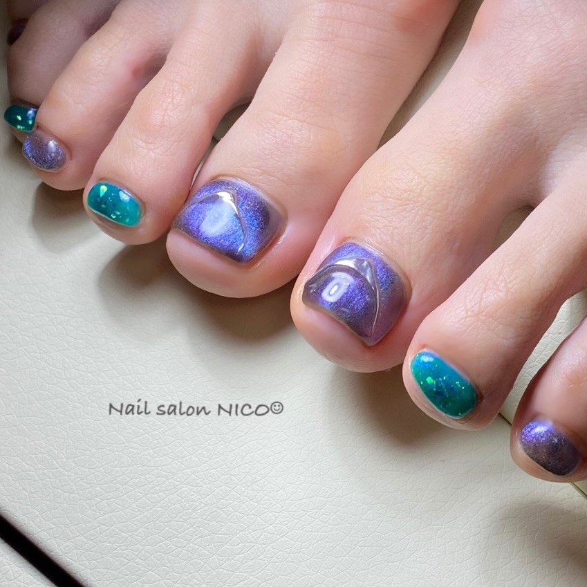 夏 旅行 海 ライブ お客様 Nail Salon Nico のネイルデザイン No ネイルブック