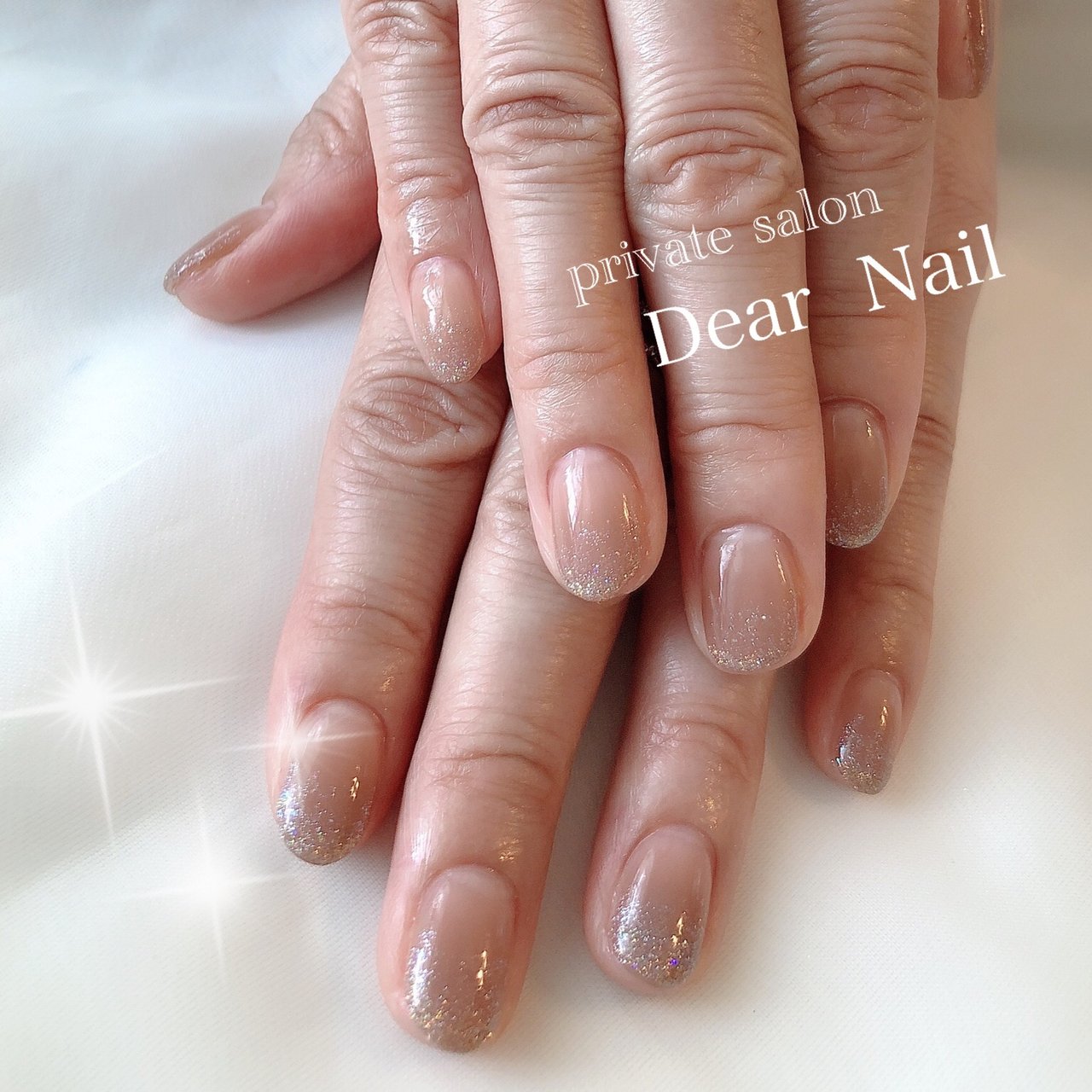 オールシーズン オフィス ハンド グラデーション ラメ Dearnail39のネイルデザイン No ネイルブック