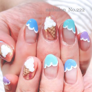 ソフトクリームのネイルデザイン ネイルブック