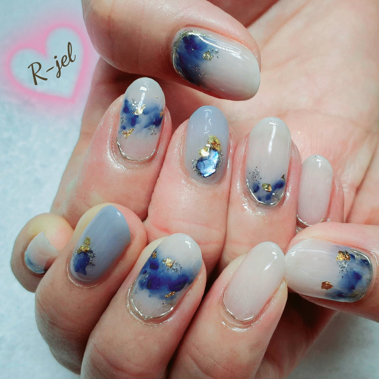 夏 旅行 オフィス ハンド ニュアンス アールジェルのネイルデザイン No ネイルブック