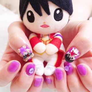 Sexy Zoneコンサート用ネイル💜 両親指に3Dお付けしました💕

コンサート楽しんできてくださいね😆💕
またお話聞かせてください！

#ジェルネイル #スカルプ #ネイル #nail #新宿ネイルサロン #いろはねいる #SexyZoneネイル #セクゾネイル #菊池風磨 #推しネイル #キャラクターネイル #3dネイル #コンサートネイル #ジャニーズネイル #ジャニヲタネイル #ライブ #女子会 #ハンド #ワンカラー #ハート #キャラクター #3D #ショート #パープル #ジェルネイル #お客様 #いろはねいる asaki #ネイルブック