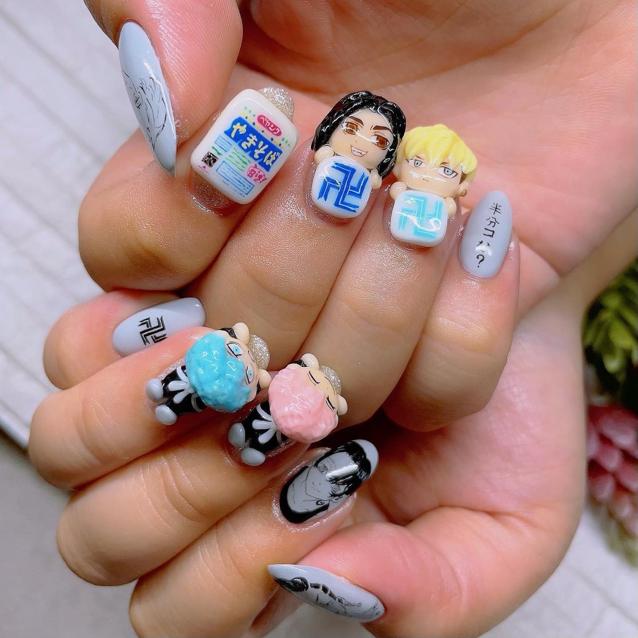 オールシーズン ハンド 痛ネイル キャラクター 3d Nailsalon ナシノキのネイルデザイン No ネイルブック
