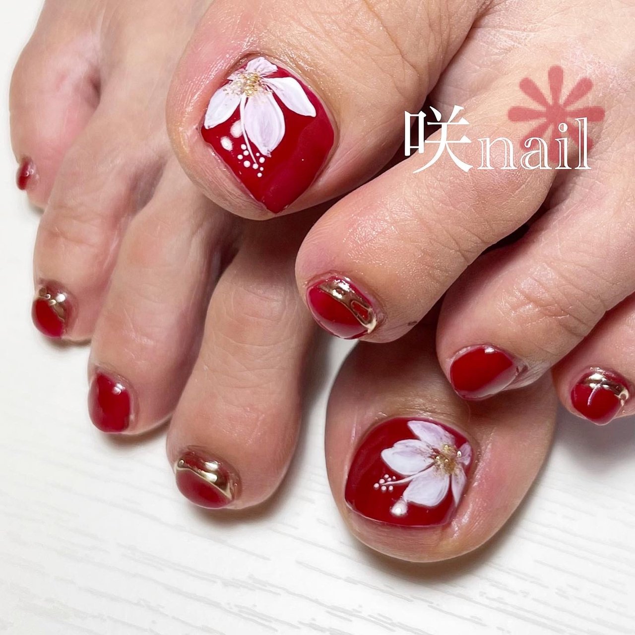 夏 海 リゾート オフィス フット 咲nail サキネイル のネイルデザイン No ネイルブック