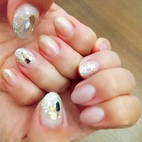 クリア ラメネイルのネイルデザイン ネイルブック