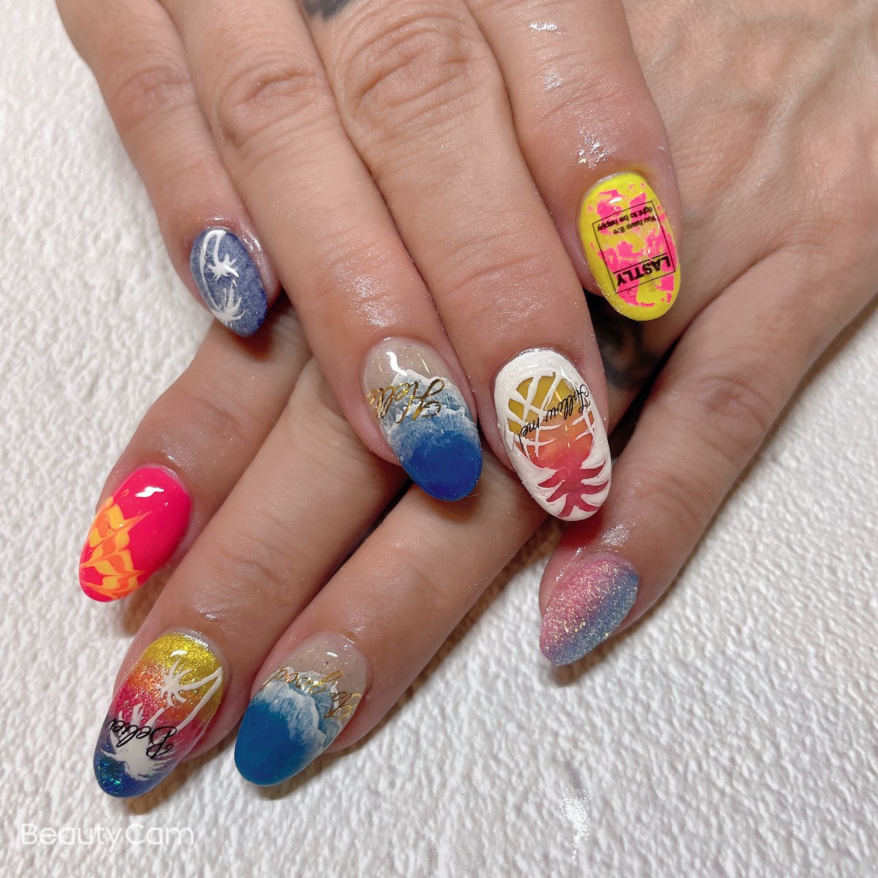 夏 旅行 海 リゾート ハンド Nb156b15d9d8のネイルデザイン No ネイルブック