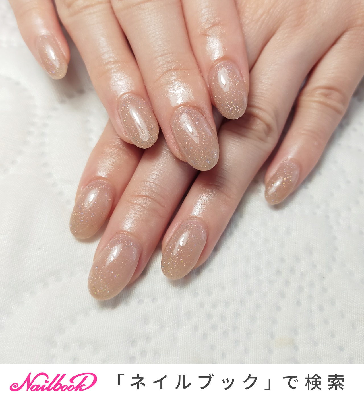 ラメ 透け感のネイルデザイン ネイルブック