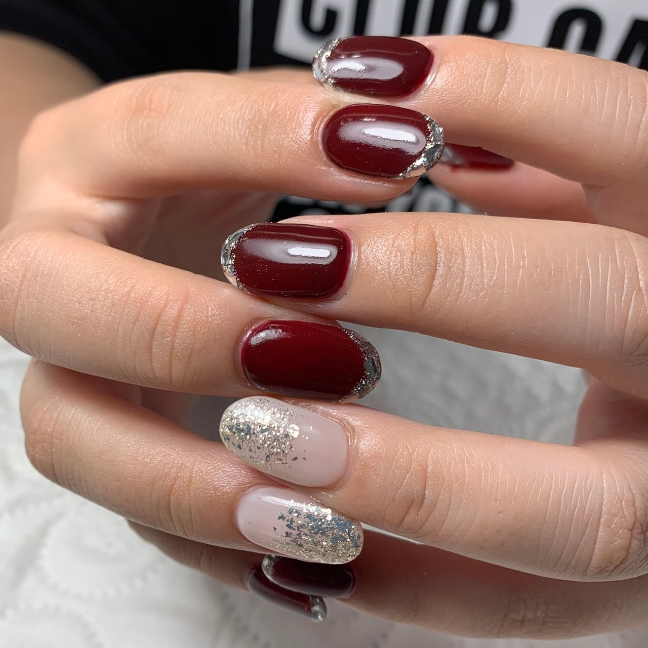 オールシーズン ハンド シンプル フレンチ ミディアム Beautysalonk エステ ネイルのネイルデザイン No ネイル ブック