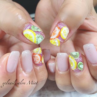 フット フルーツ ミディアムのネイルデザイン ネイルブック