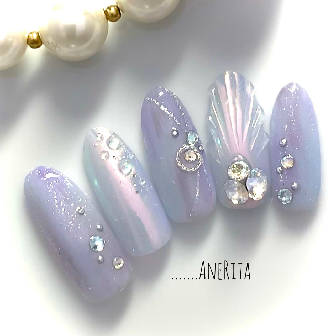夏 梅雨 海 リゾート ハンド Nailsalon Anerita アンリタ のネイルデザイン No ネイルブック