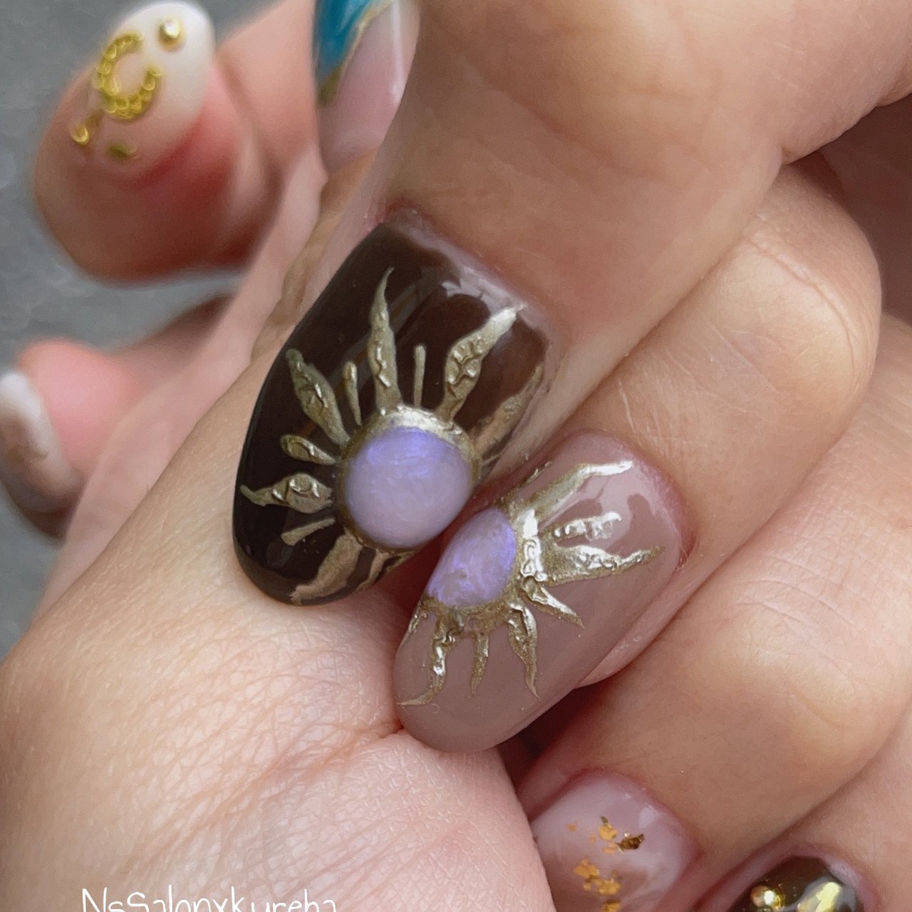 夏 旅行 海 浴衣 ハンド N S Salon エヌズサロン のネイルデザイン No ネイルブック