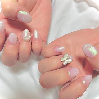 パールパーツのネイルデザイン ネイルブック