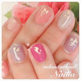 色違いネイルのネイルデザイン ネイルブック