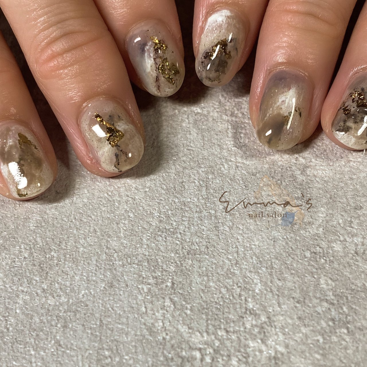 ニュアンス ベージュ ブラウン ゴールド Namie𓆸emma S Nailのネイルデザイン No ネイルブック