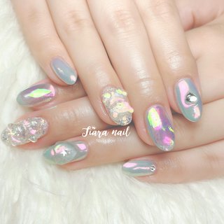 おすすめ順 オーロラくまのネイルデザイン ネイルブック