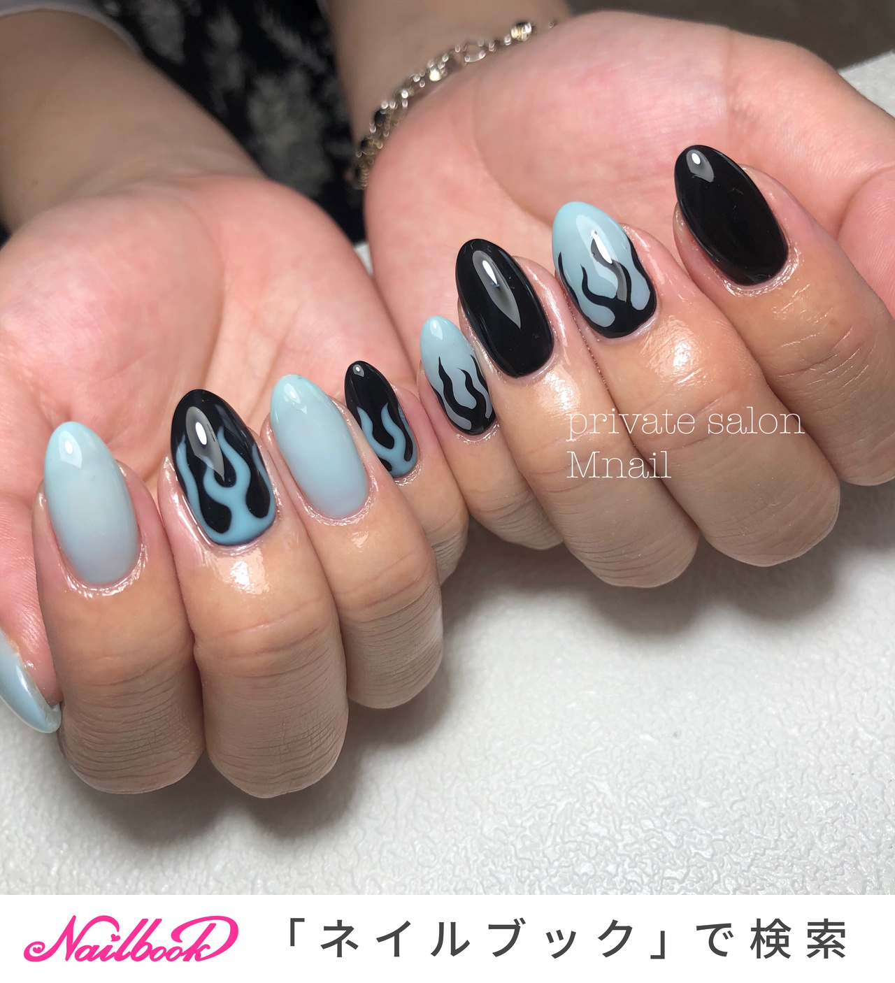 炎ネイル のネイルデザイン ネイルブック