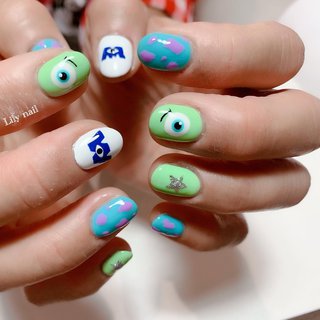 モンスターズインクのネイルデザイン ネイルブック