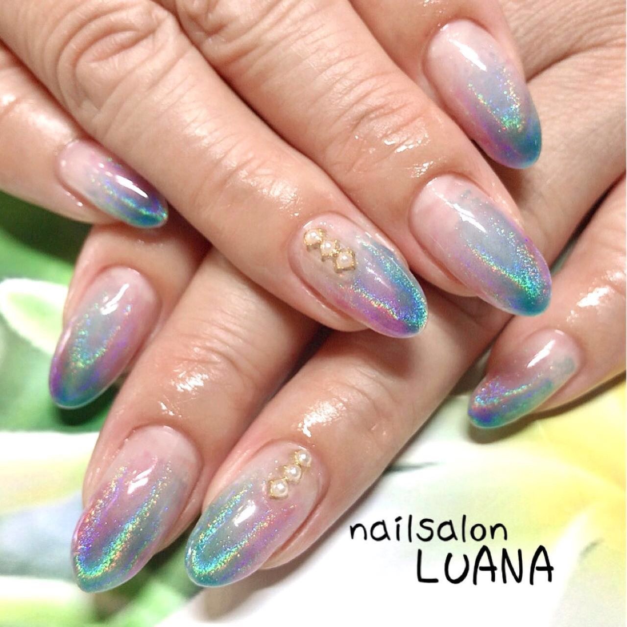 夏 梅雨 海 リゾート ハンド Nailsalon Luanaのネイルデザイン No ネイルブック