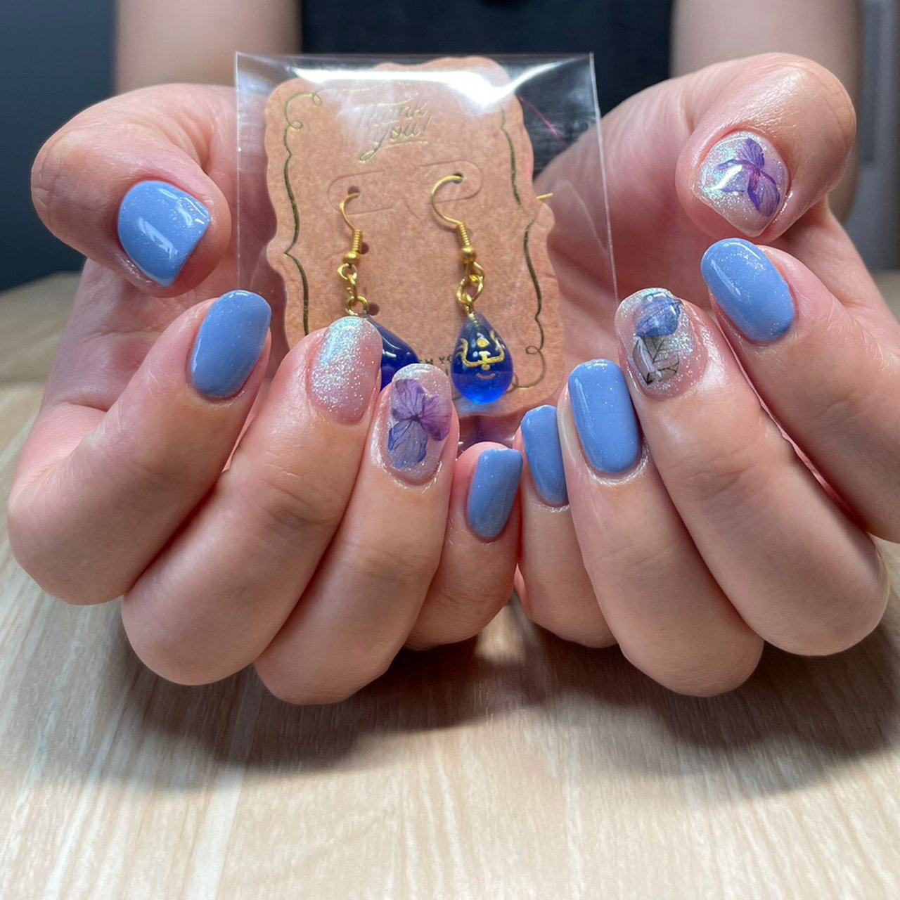 夏 梅雨 ハンド フラワー クリア ブロッコリーのネイルデザイン No ネイルブック