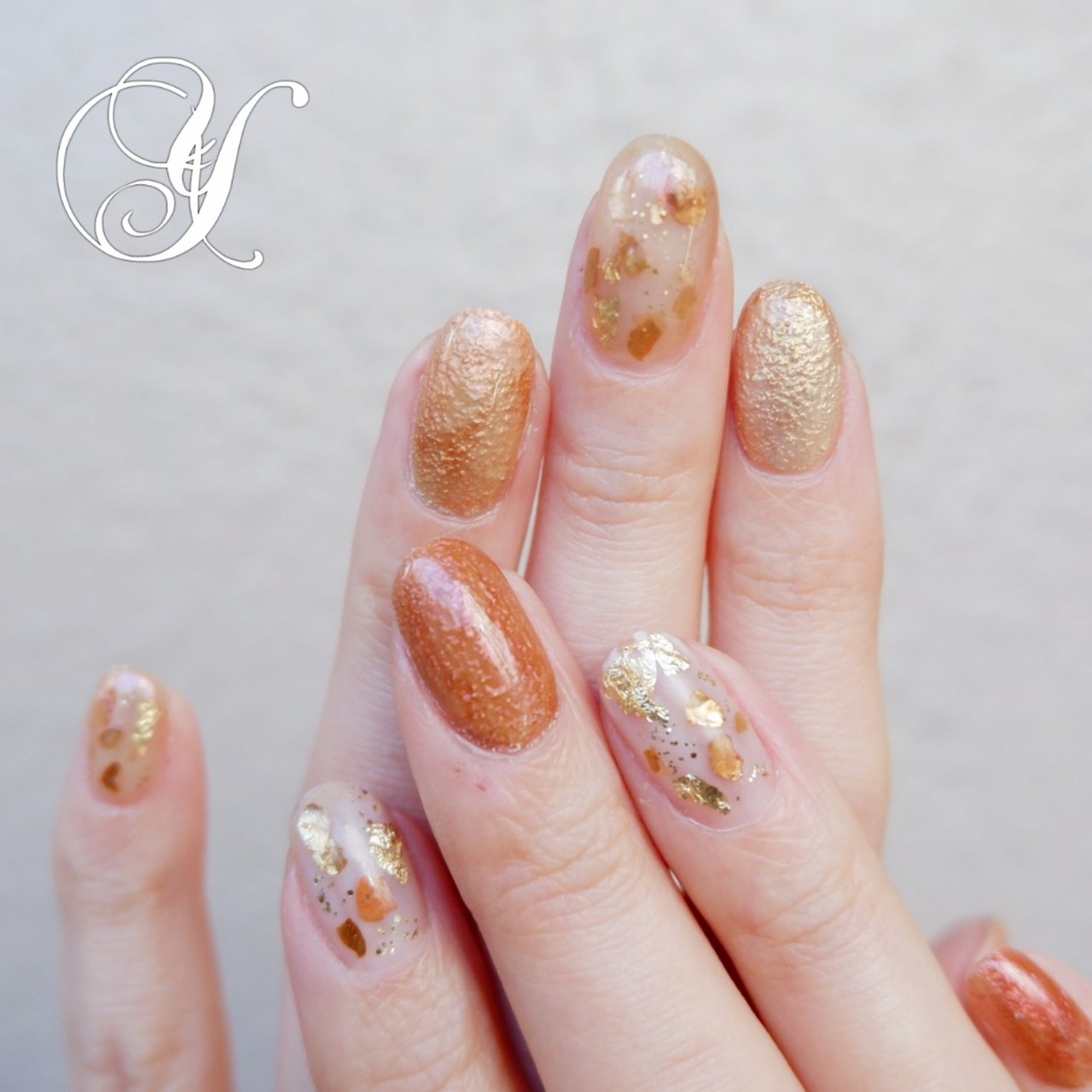 オールシーズン ハンド ラメ ホイル マット Yumicoのネイルデザイン No ネイルブック