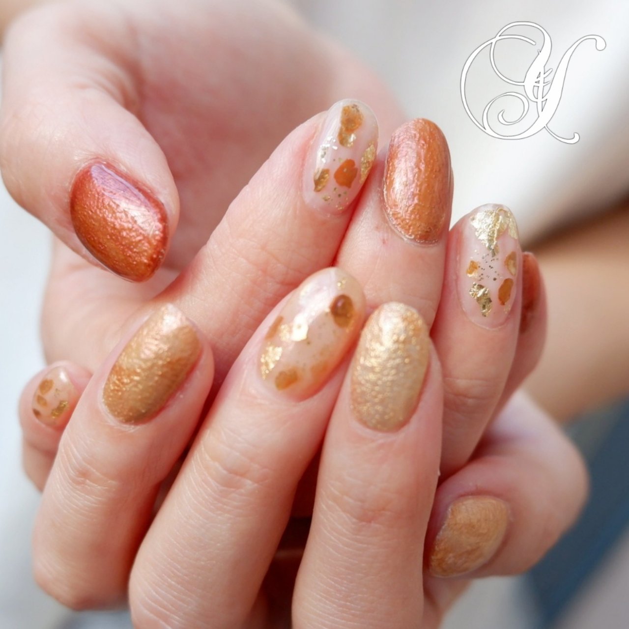 オールシーズン ハンド ラメ ホイル マット Yumicoのネイルデザイン No ネイルブック