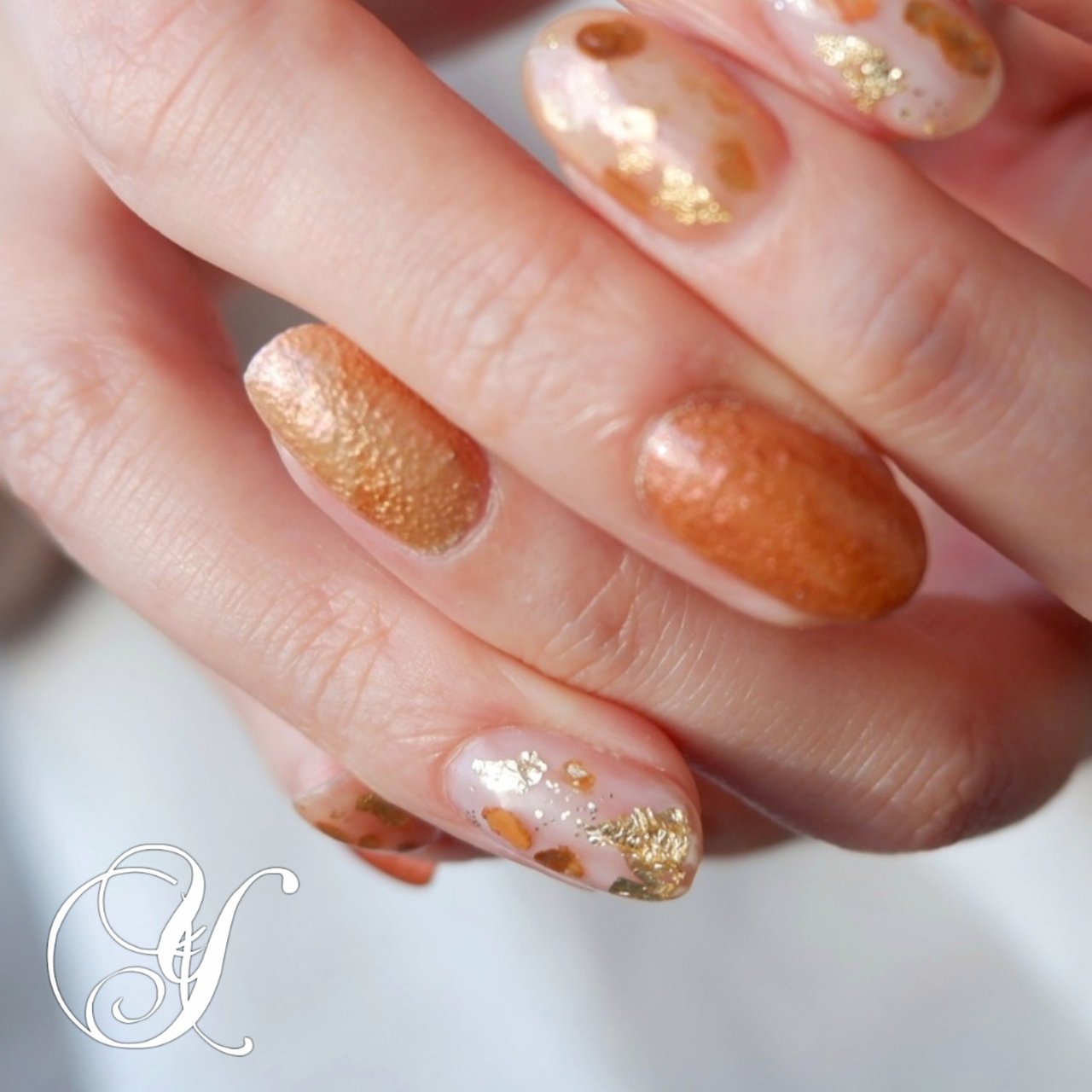 オールシーズン ハンド ラメ ホイル マット Yumicoのネイルデザイン No ネイルブック