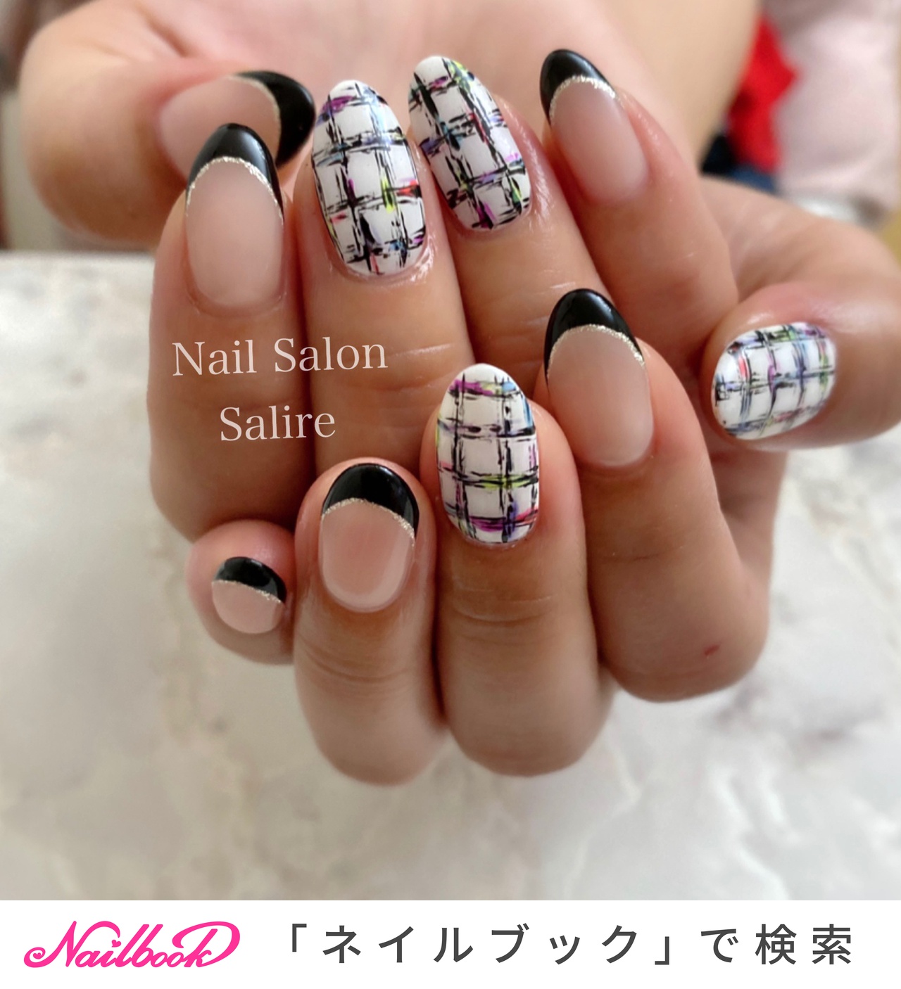 ツイード ジェルのネイルデザイン ネイルブック