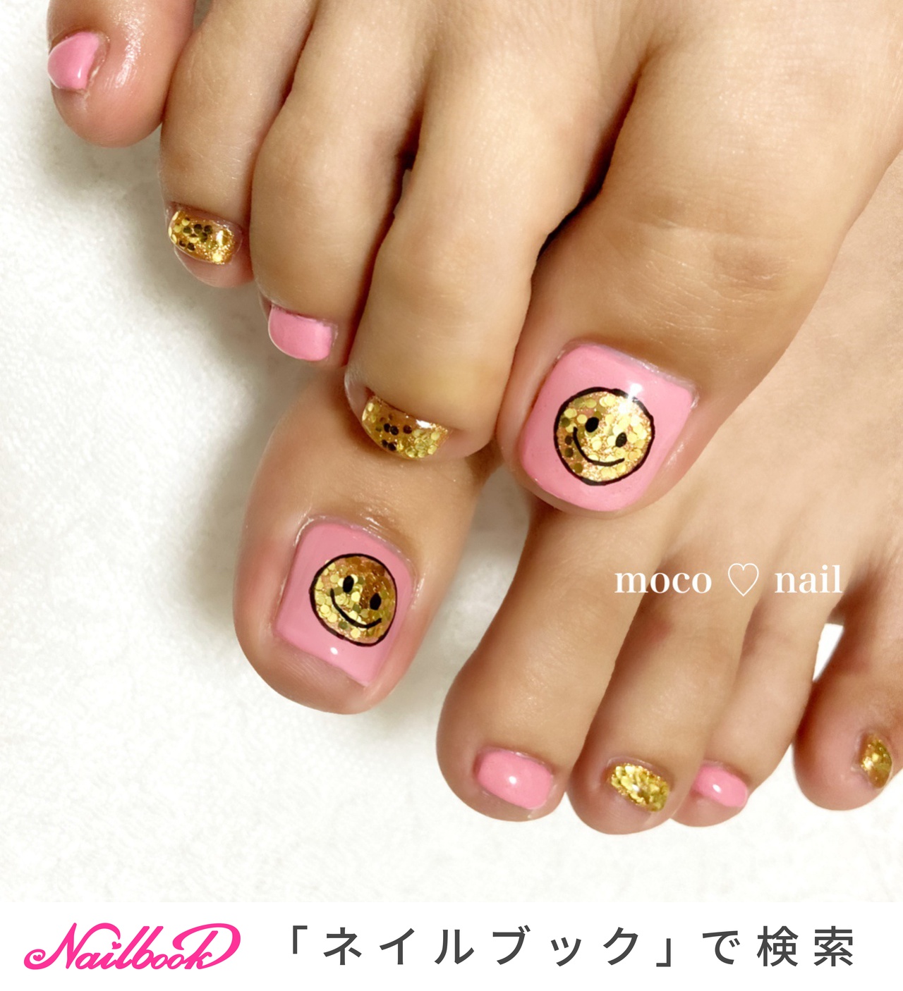 フット/ラメ/キャラクター/ピンク/ゴールド - nail salon Pink Bunnyの 