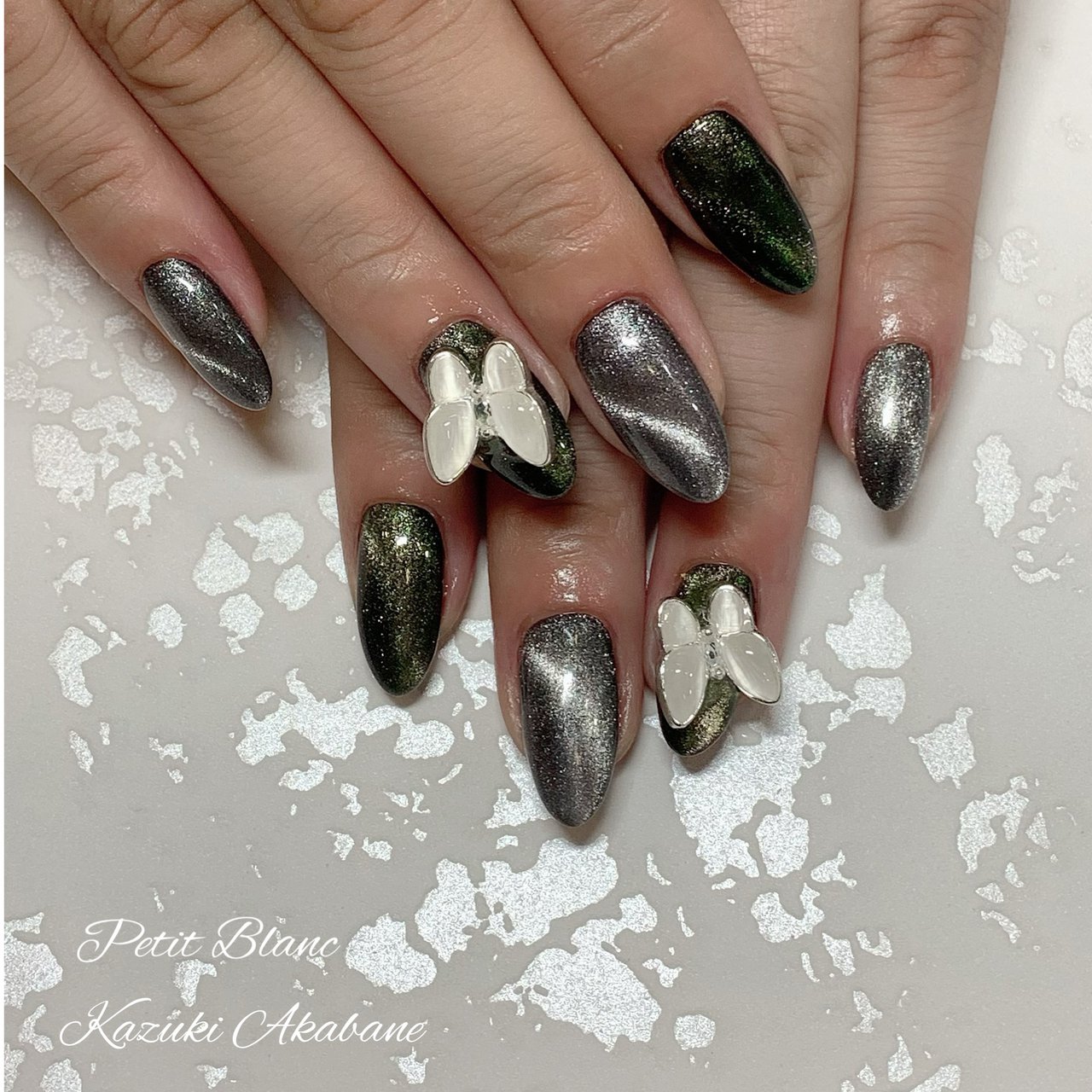 オールシーズン 浴衣 ハンド ワンカラー デコ Kazuki Nail のネイルデザイン No ネイルブック