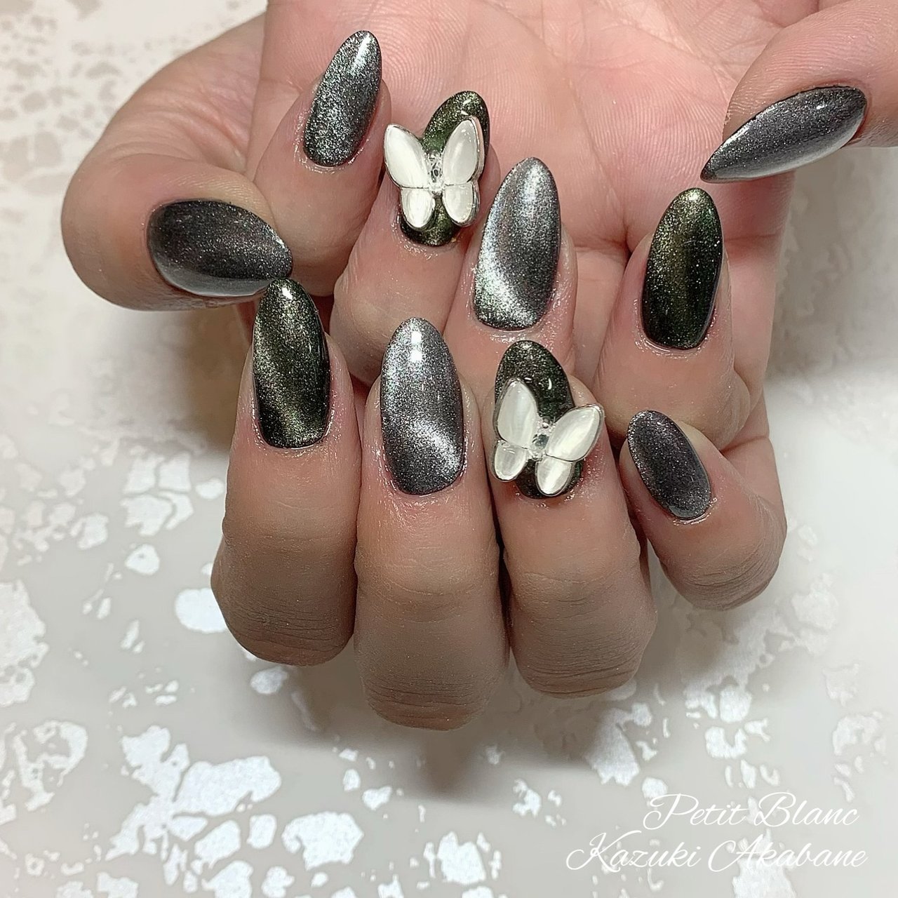 オールシーズン 浴衣 ハンド ワンカラー デコ Kazuki Nail のネイルデザイン No ネイルブック