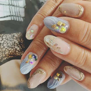 華やかネイルのネイルデザイン ネイルブック