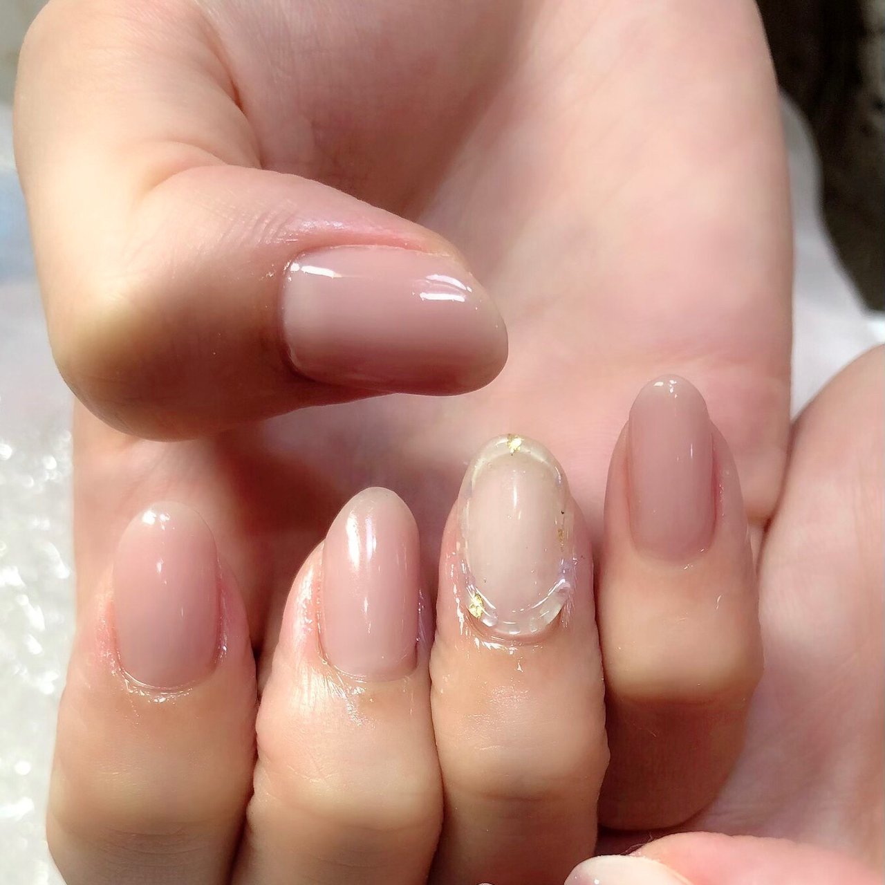 夏 オールシーズン シンプル ワンカラー クリア Mincho Nailのネイルデザイン No ネイルブック