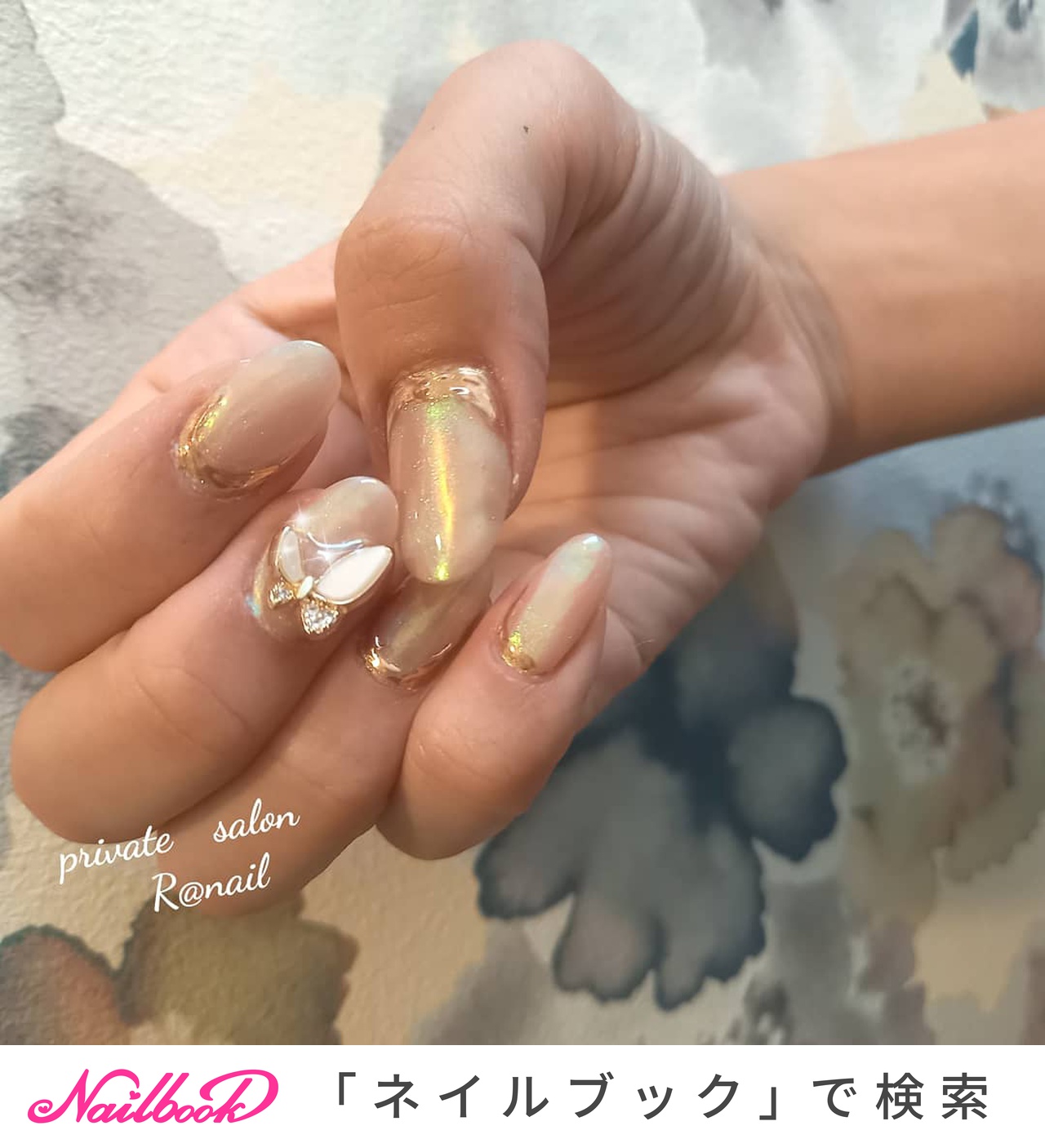 蝶々パーツのネイルデザイン ネイルブック