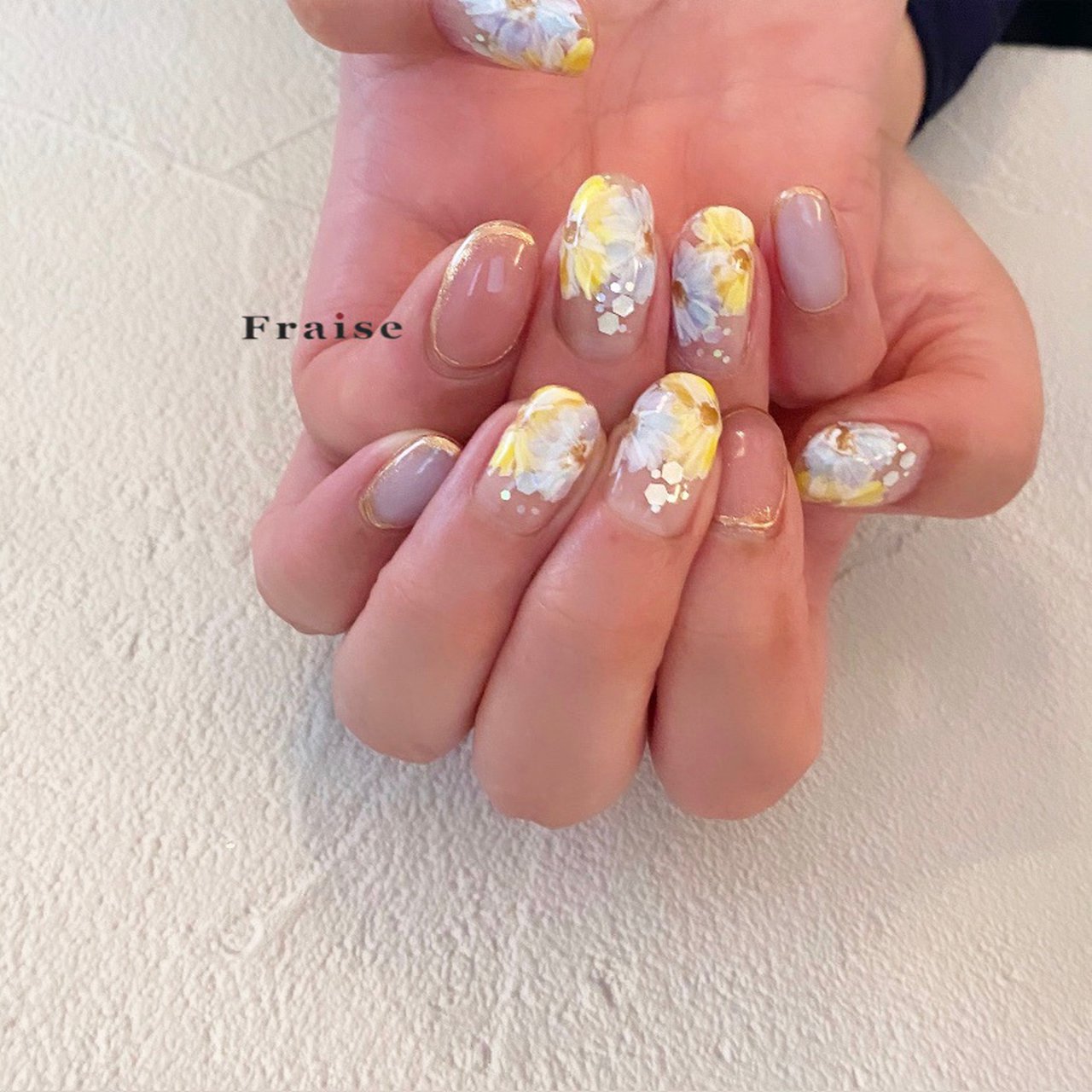 夏 リゾート オフィス ブライダル ハンド 山科 パラジェルサロン Fraise フレーズ のネイルデザイン No ネイルブック