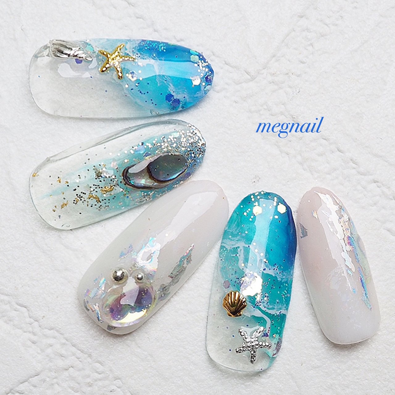 夏 旅行 海 リゾート ハンド Megnailのネイルデザイン No ネイルブック