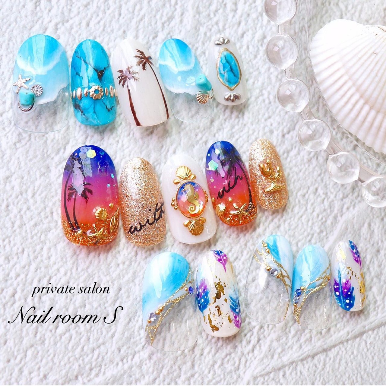 夏/七夕/海/リゾート/ハンド - Ｎailroom__Ｓ Shiho Hiratouのネイル