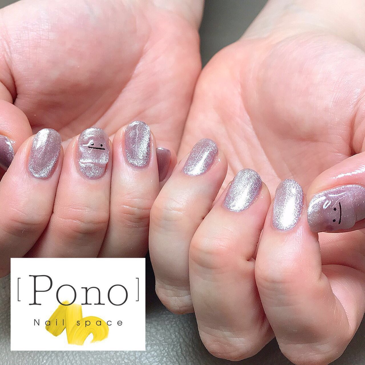 ハンド シンプル ラメ ワンカラー キャラクター Nail Space Pono まどちゃんのネイルデザイン No ネイルブック