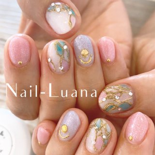 七夕 ラメ シュガーのネイルデザイン ネイルブック